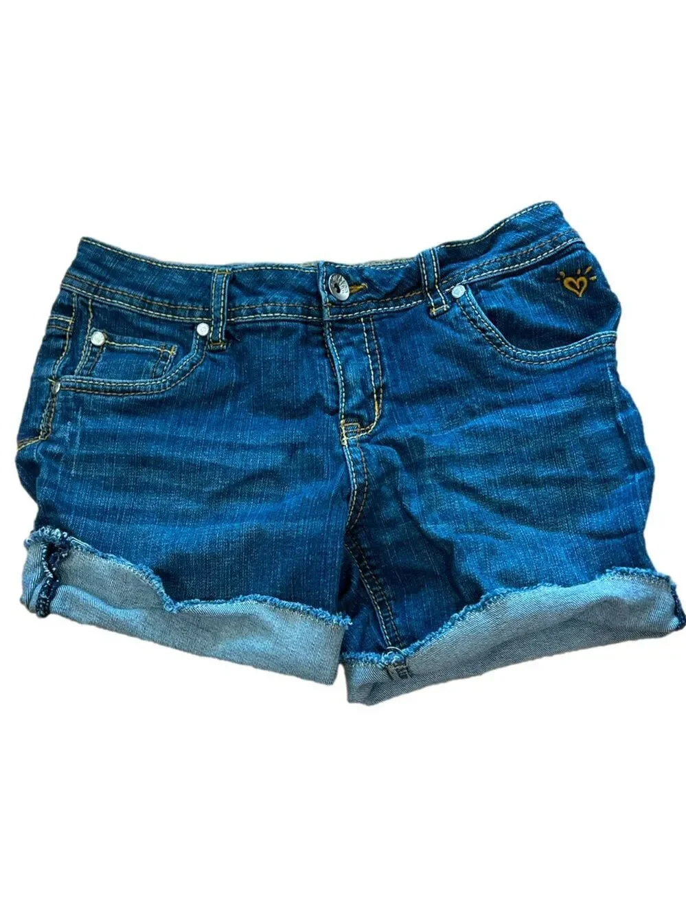 Justice Girls Denim Jean Shorts Size 16